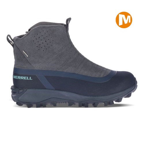 Dámské Trekové Boty Merrell Thermo Snowdrift Zip Mid Shell Šedé/Tmavě Blankyt (CZ. DUBSJ)